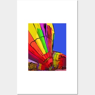 Hot Air Balloon Almost Ready Posters and Art